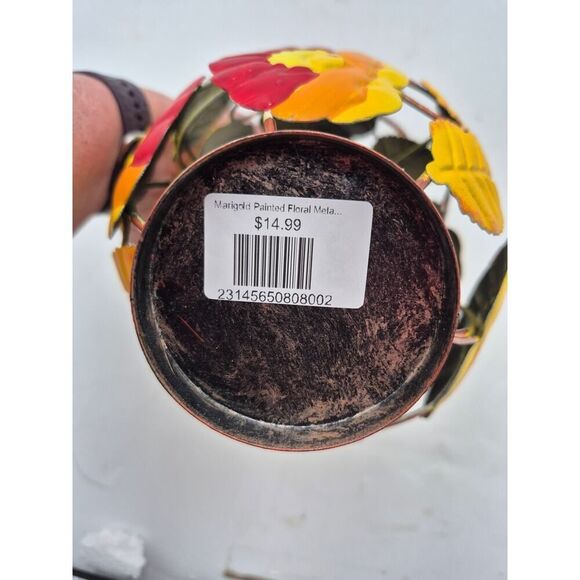 Marigold DIY Floral Metal Lantern Craft Kit with Battery Operated LED Light - Picture 4 of 4